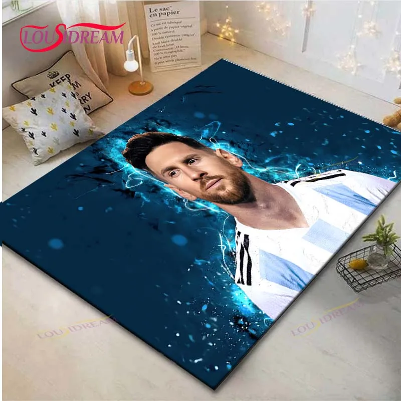 Cristiano Ronaldo--Messi-Neymar Print Carpets Living Room Anti-Skid Area Rug Kids Bedroom Mats Game Mat Large Carpet Decor