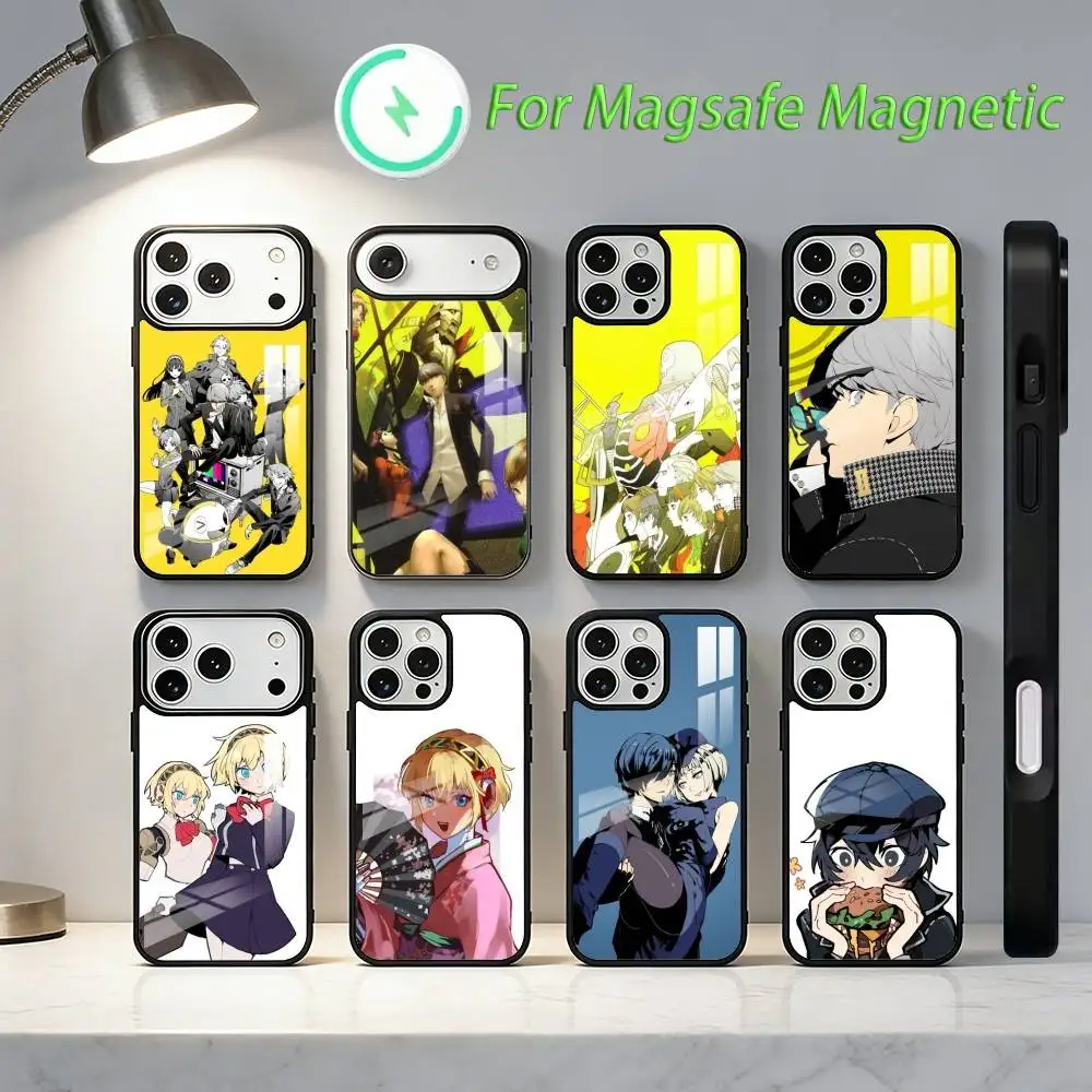 

Persona 4 G-Game Phone Case For iPhone17,16,15,14,13,12,11,Plus,Pro,Max For Magsafe Wireless Charging case