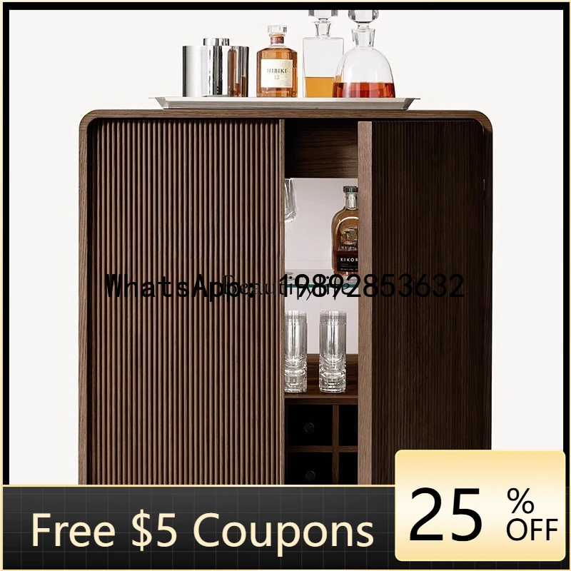 

GZ American country wine cabinet living room wabi wind ash wood storage modern simple storage cabinet