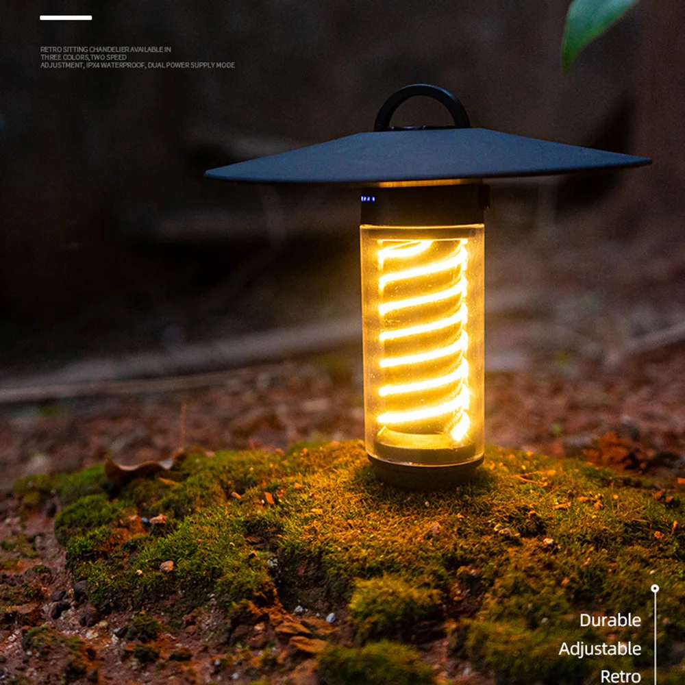 

Универсальный перезаряжаемый кемпинговый фонарь с треногой, портативный водонепроницаемый фонарь-лампа для палатки, походов, экстренных ситуаций, кемпинга