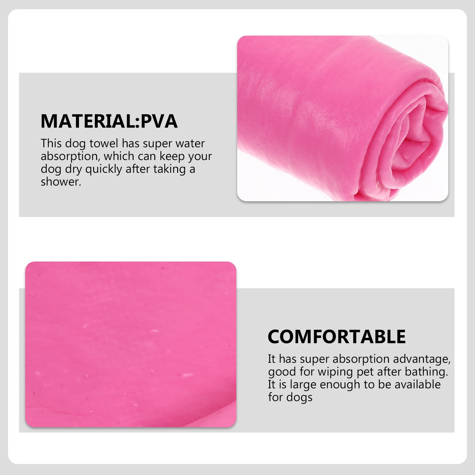 

2pcs Pet Towel Thickened Super Absorbent Quick Dry Hair Cat Dog Blanket A grade Pink Soft Warm Large Design Practical Use