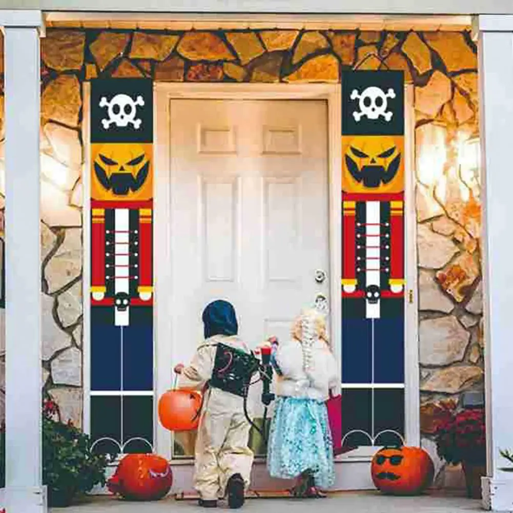 

Halloween Home Decor Couplets Halloween Couplets Spooky Halloween Pumpkin Skull Hanging Banners Festive Party for Holiday