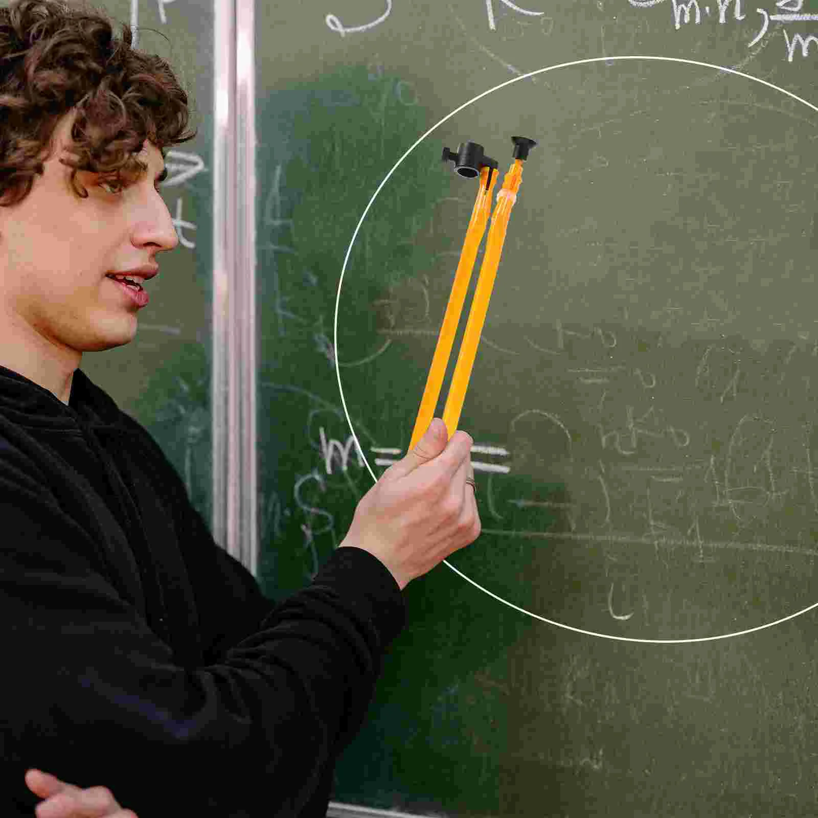 Compass Teaching Tool Plastic Large Drawing for Math Geometry Demonstration Set Chalk Marker Student