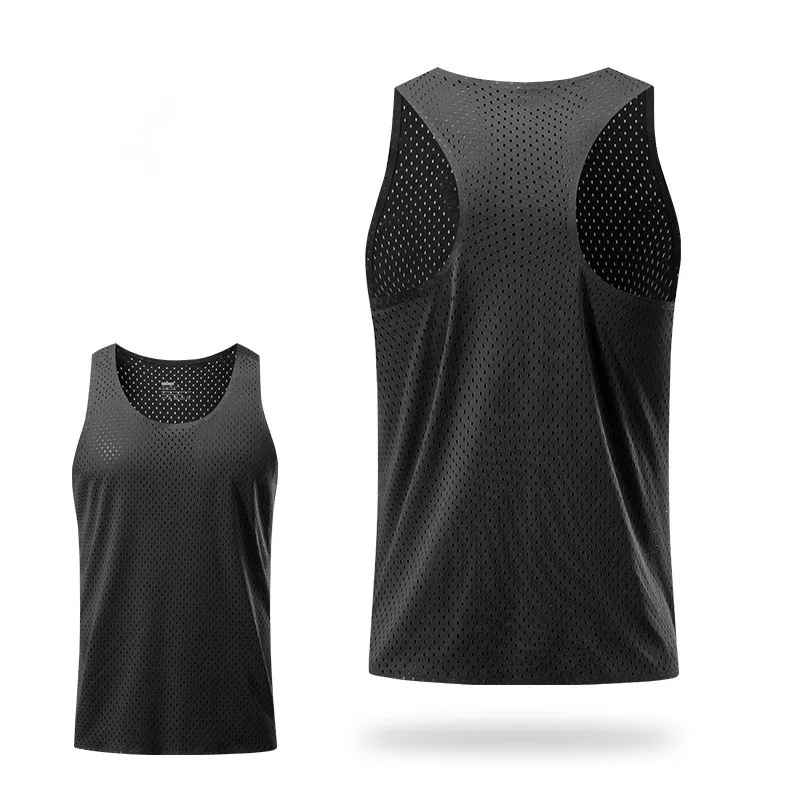 Marathon Running Quick Dry Tank Top Men\'s Athletic Track and Field Cross country Training Lightweight Wind Tunnel Tank Top Mesh