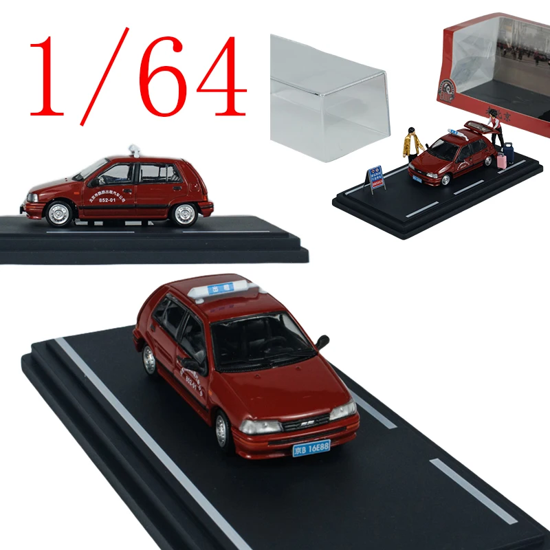 

BMC Diecast 1/64 Scale Dafaxali Alloy Model Cars Dafaxali Beijing Taxi Play Vehicles Toys for Boys Gift Original Box