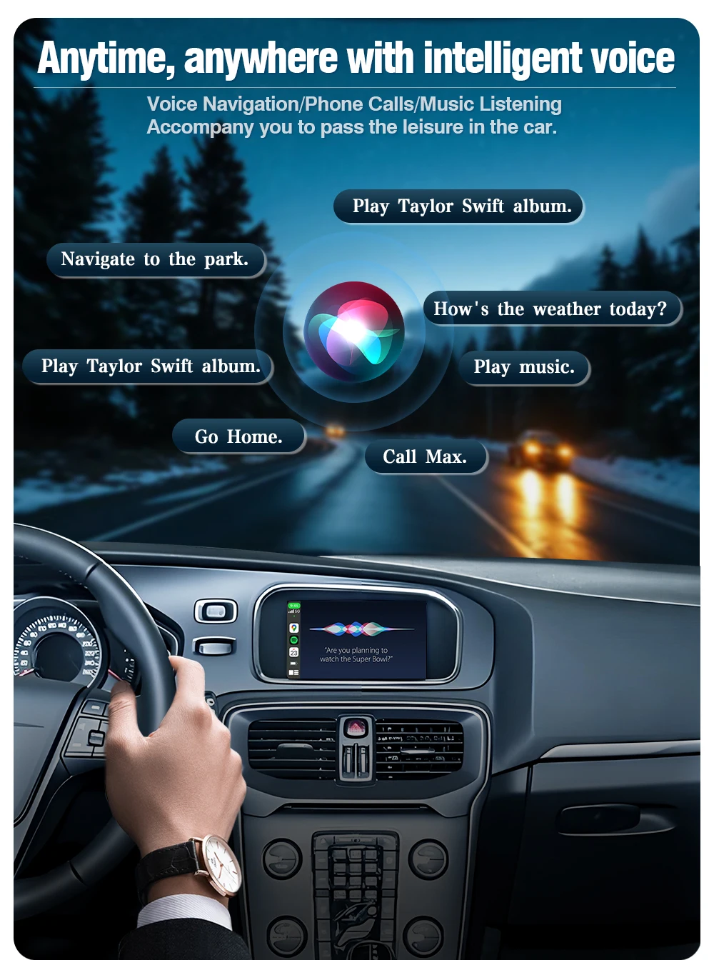 AUTOTOP Kabelloser CarPlay Decoder Box für Volvo S60 S80 XC60 V60 V40 2010-2018 Android Auto Modul Spiegelverbindung GPS Navi BT – Detail 11