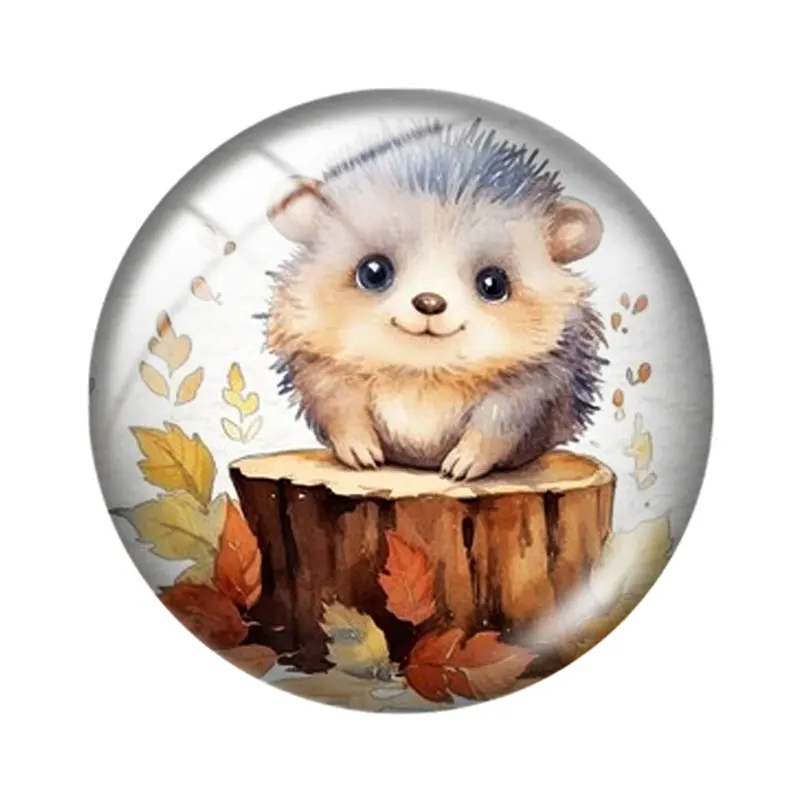 السمين القنافذ 12/18/20/25 مللي متر الزجاج كابوشون قلادة سوار قلادة خواتم للمجوهرات التجريبي أقراط الظهر صنع النتائج