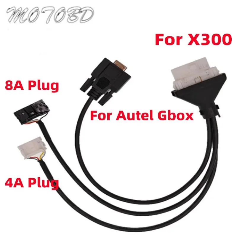 New 4A And 8A Cable 2 in 1 Directly Programming Cable for Toyota 4A 8A Remote Programming Work For Autel GBox X300 DP PAD2