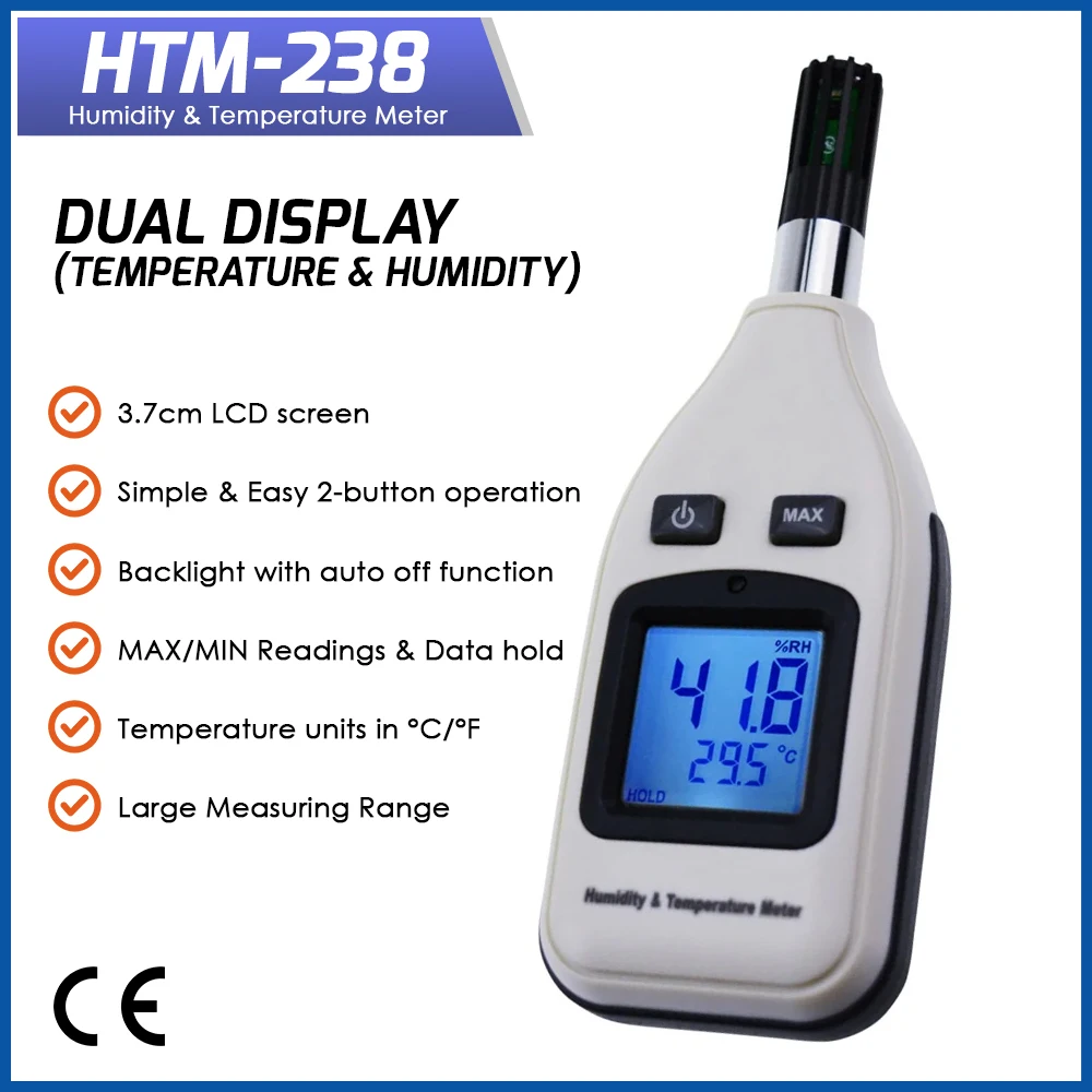 Digital Thermopro Humidity Temperature Meter Sensor Monitor Thermo-Hygrometer Tester Pocket Size Home Kitchen Indoor Outdoor