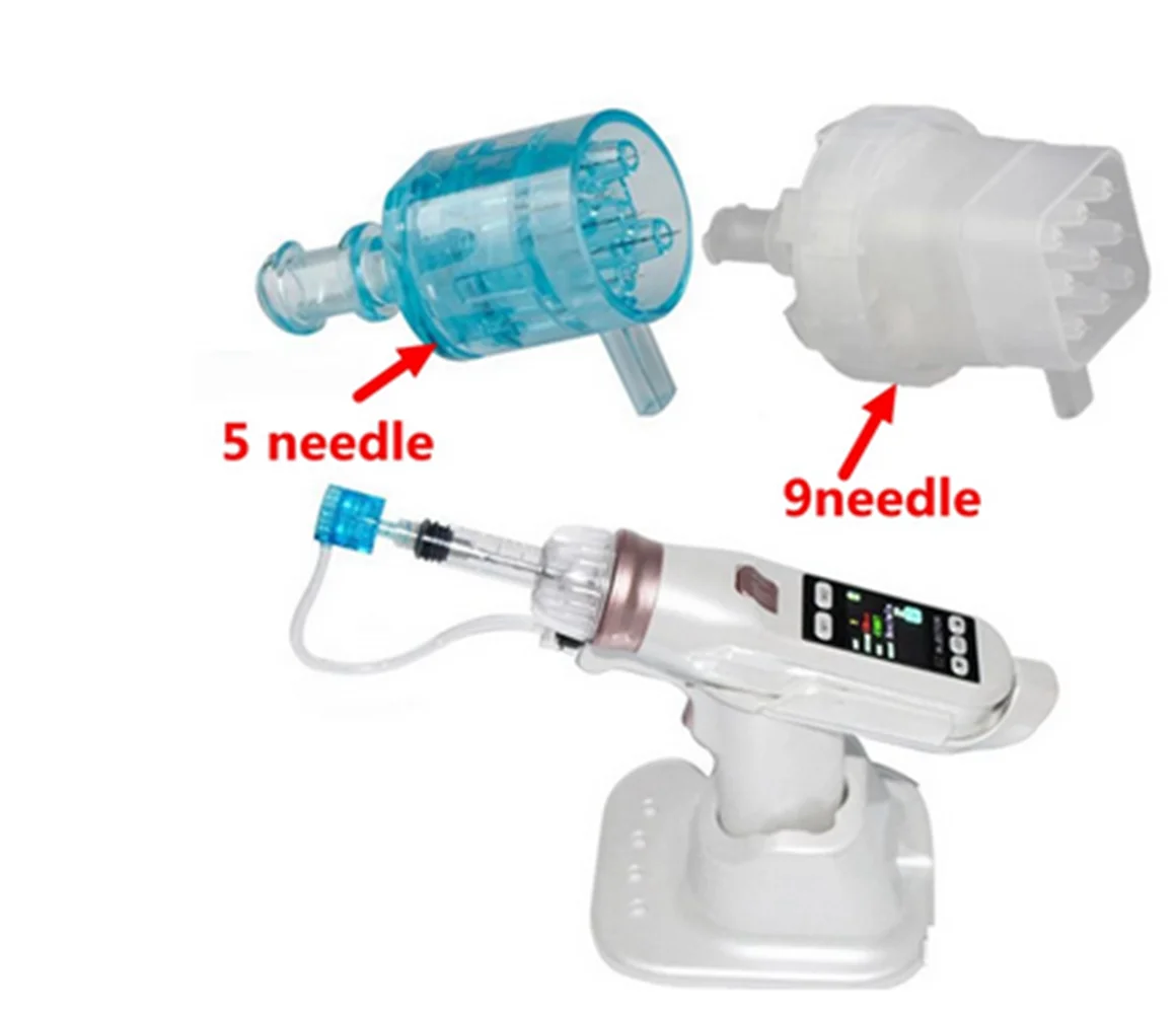 EZ mesogun ตลับเข็ม5/9พินหัวฉีดแบบใช้แล้วทิ้งสำหรับปืนเมโสคาร์ทริดจ์แรงดันลบปลายเข็ม