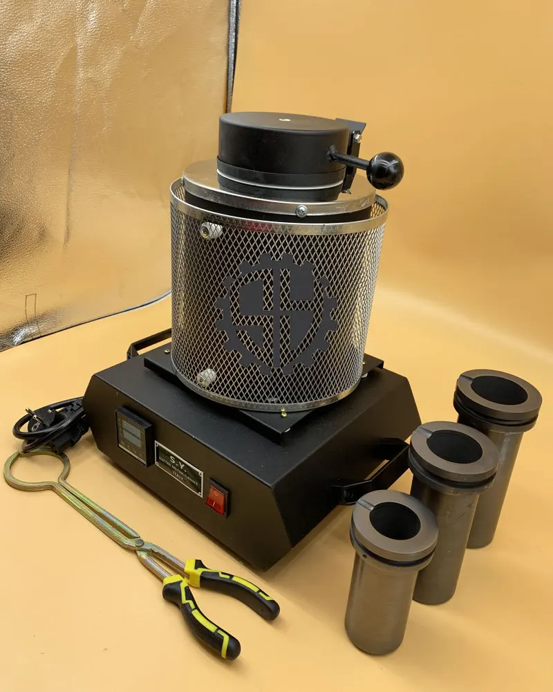 Four de fusion d'or à maille compacte 110v/220v, outil de bijouterie pour le processus de fusion du fer et du cuivre