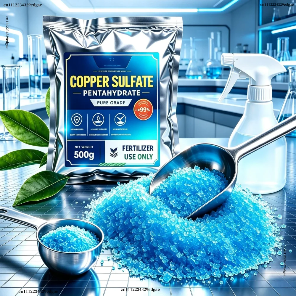 Water Soluble Trace Element Fertilizer Copper Sulfate Pentahydrate 99% Cuso4·5h2o Plant Soil Nutrition Supplement
