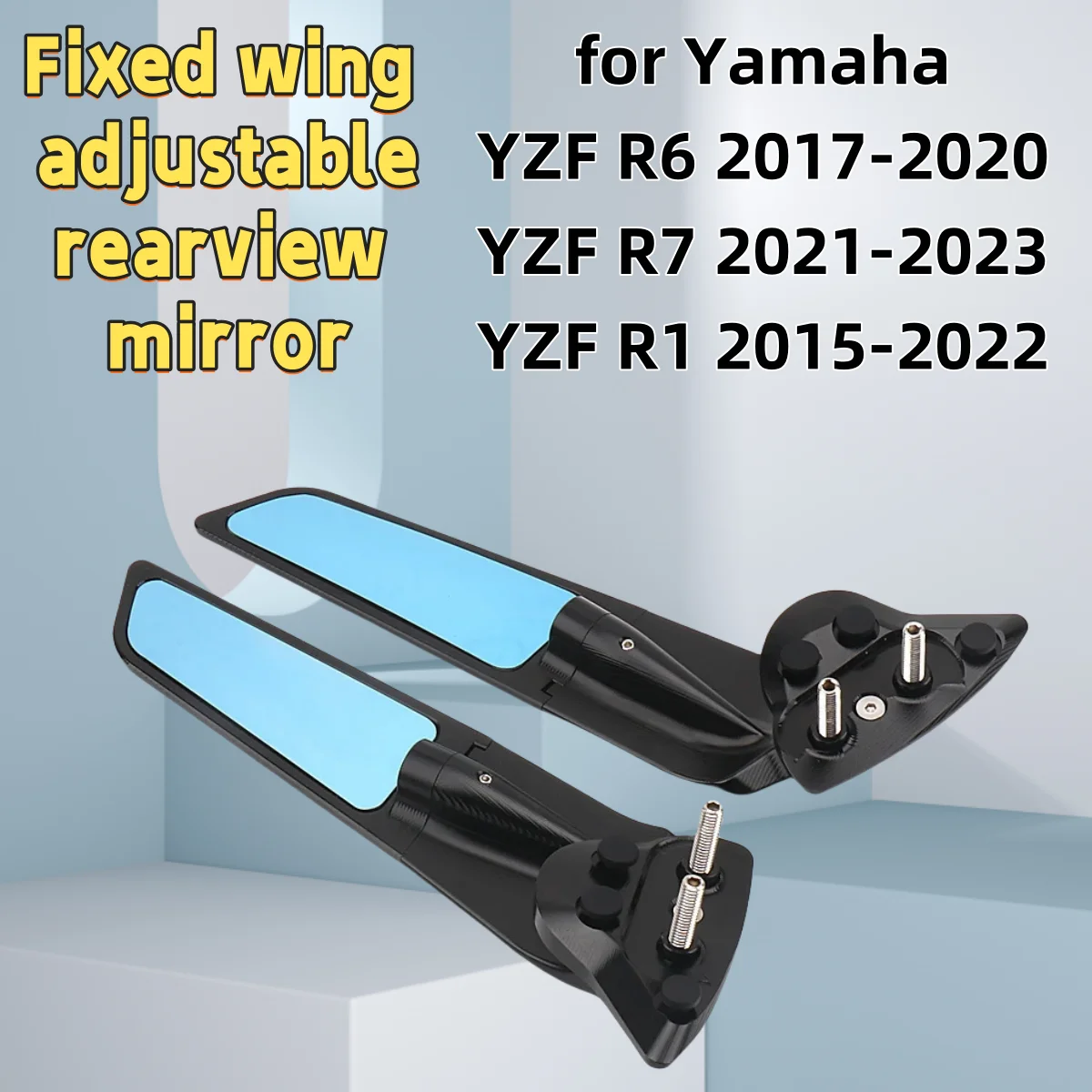 

for Yamaha YZF R6 2017-2020 R7 2021-2023 R1 motorcycle accessories modified fixed wind wing adjustable rotating rearview mirror