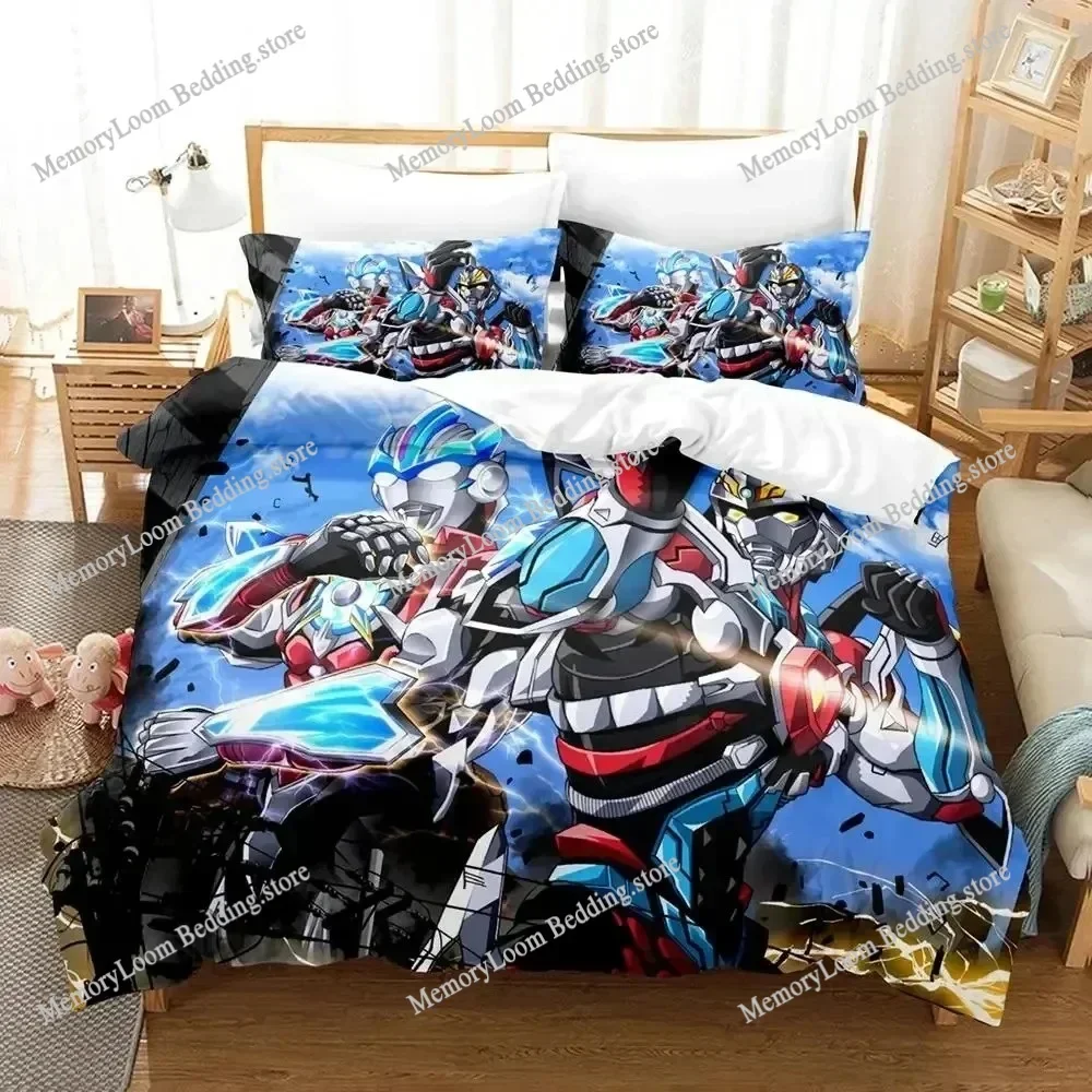 

SSSS.GRIDMAN Premium Luxury Bedding Set Japan Cartoon Soft Duvet Cover Plush Comforter Bedspread Twin/Single Size Printed