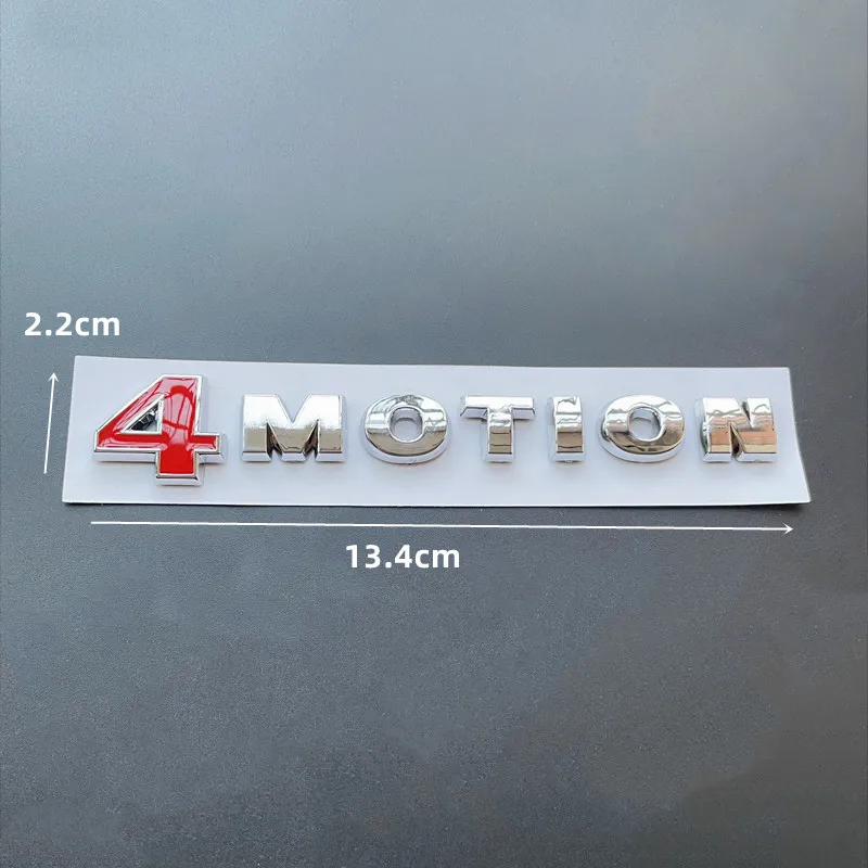 3D ABS Letters For Car Volkswagen Passat B6 Polo Tiguan Touareg Golf MK4 VW 4 MOTION Sticker 4MOTION Emblem Badge Accessories