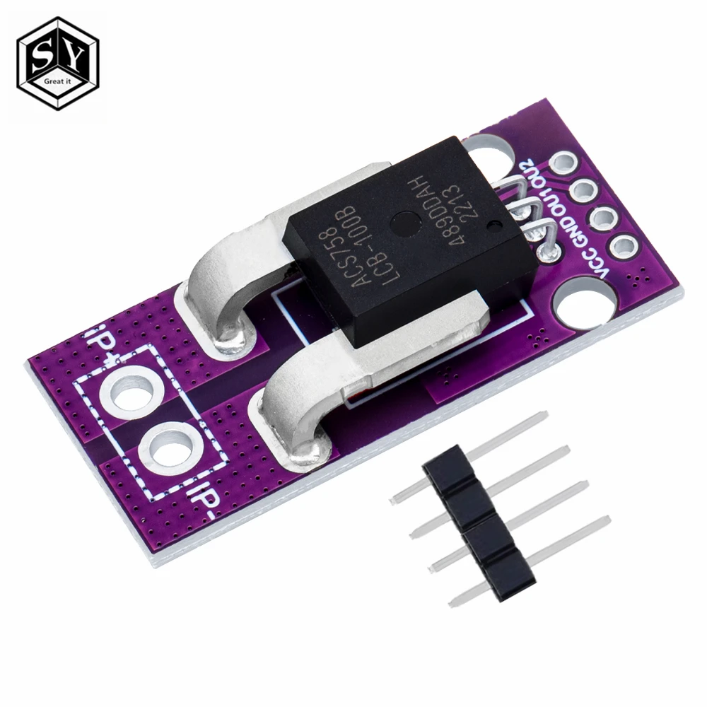 ACS758 ACS758LCB-050B-PFF-T الخطي الحالي الاستشعار قاعة الوحدة الحالية ACS758LCB-100B-PFF-T