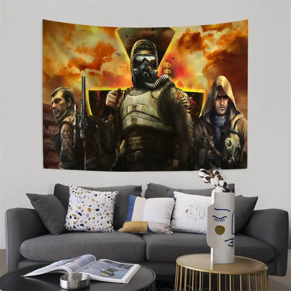 S-Stalker Game Anime Anime Tapestry Art Science Fiction Room Home Decor Wall Art Decor