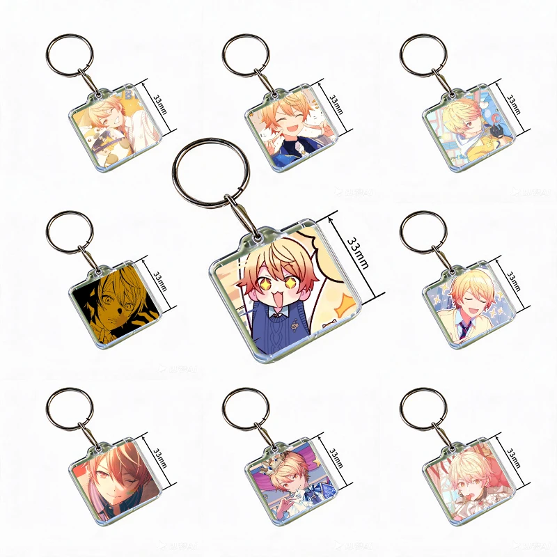 T-Tenma Tsukasa Cartoon Acrylic Keychain Handmade Hanging Ornaments Clothes Backpack Decoration Accessories Gifts with Friends