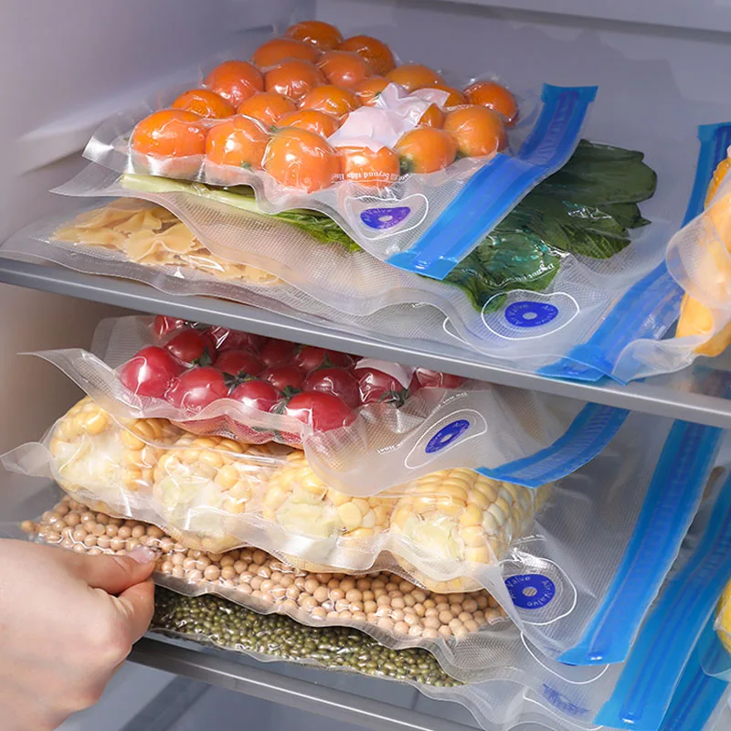 5/10/15pcs Food Vacuum Storage Bags Sous Vide Kitchen Organizer Meat Vegetable Keep Fresh Sealing Packaging Bag BPA-Free