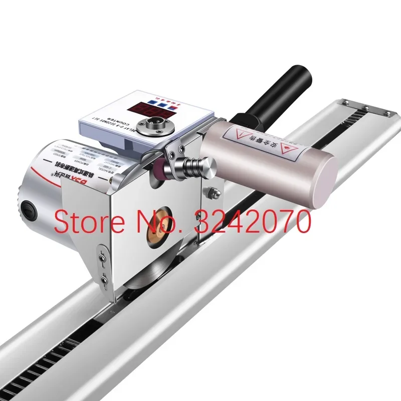 200W High-Speed Delay Track Cloth Cutting Machine LCD Counting One-key Start Automatic Knife Sharpening Cloth Cutting Machine