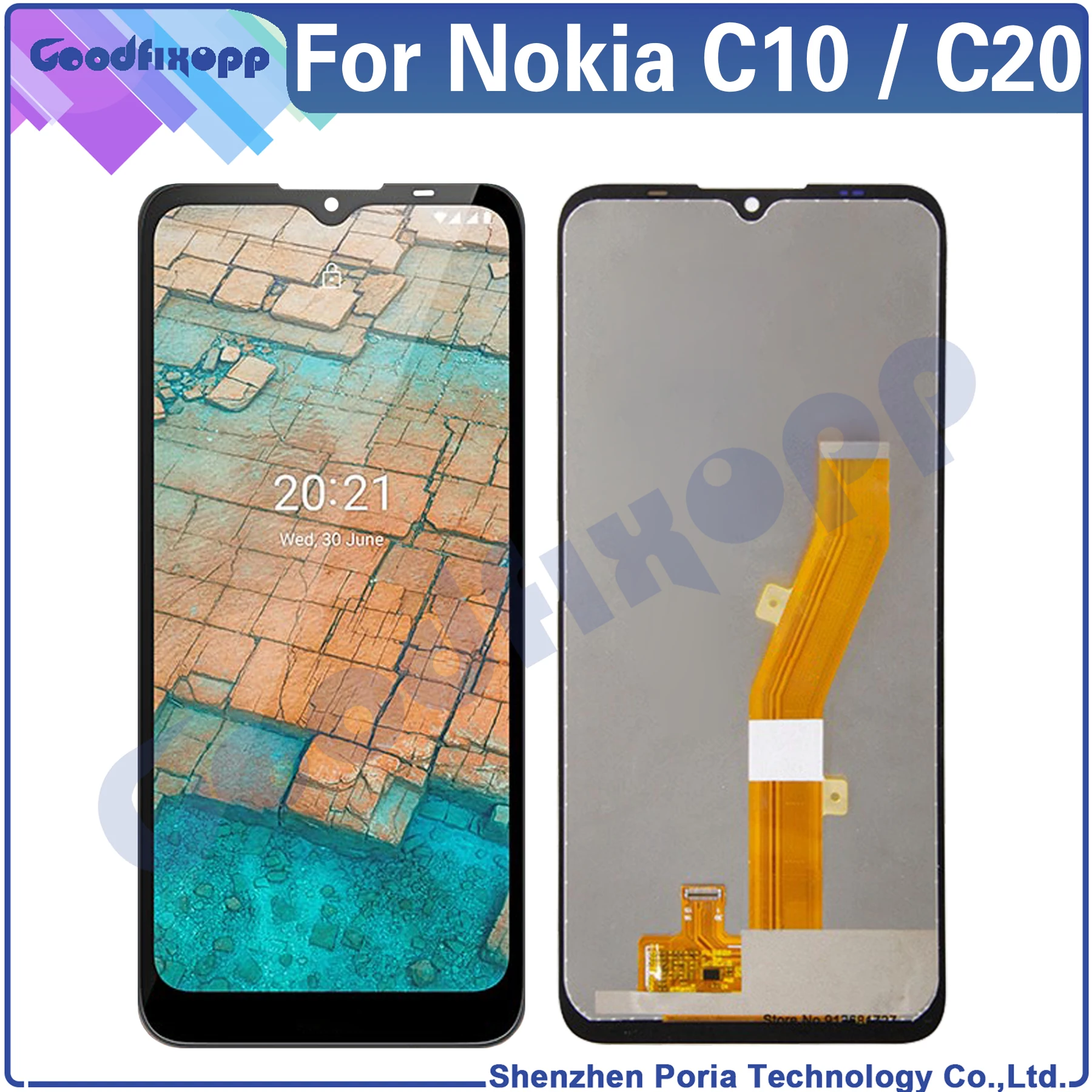 

6.52" Inch For Nokia C10 C20 TA-1342 TA-1339 TA-1348 TA-1352 TA-1356 LCD Display Touch Screen Digitizer Assembly Replacement