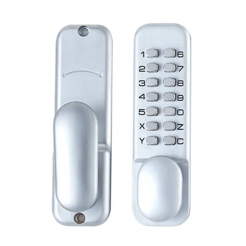 Smart Coded Zinc Alloy Lock Impermeável e à Prova de Fogo Fechadura Mecânica Combinada para Portas Internas e Externas