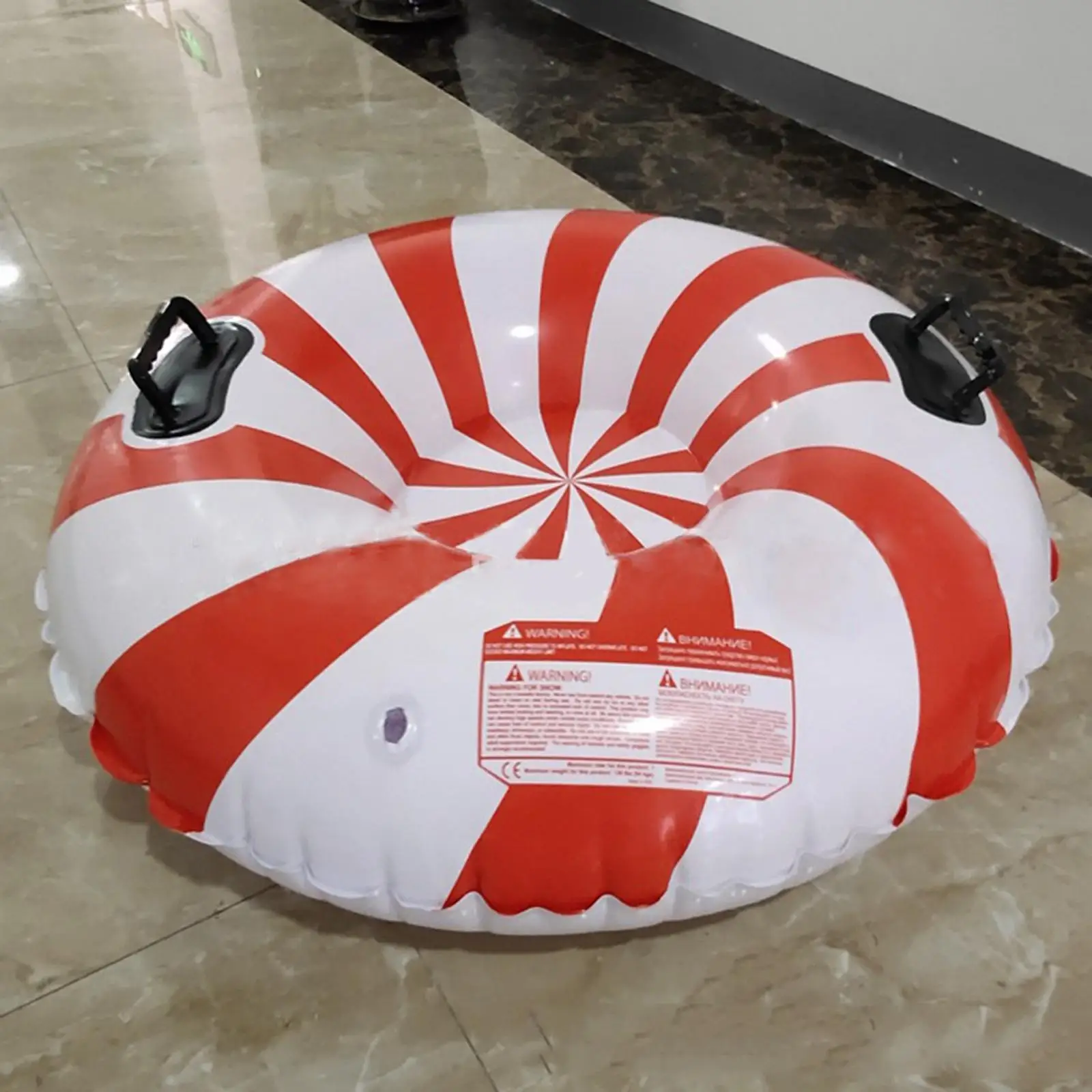 35 Inch Snow Sledge Inflatable Heavy Duty Snow Sled Tube PVC