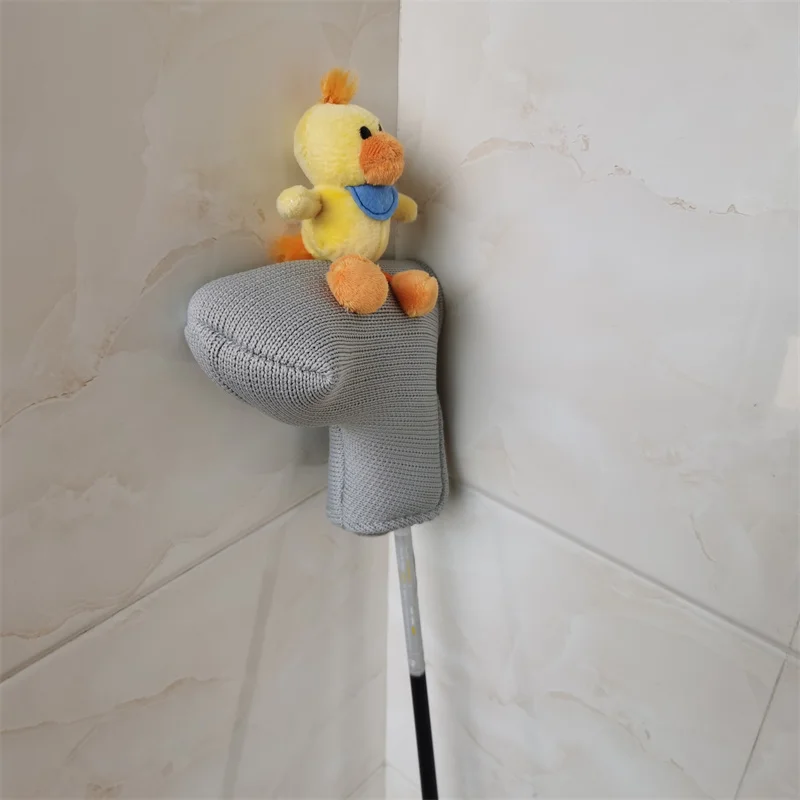 Handmade little yellow duck golf putter head cover top plush magnetic golf putter headcover drop shipping