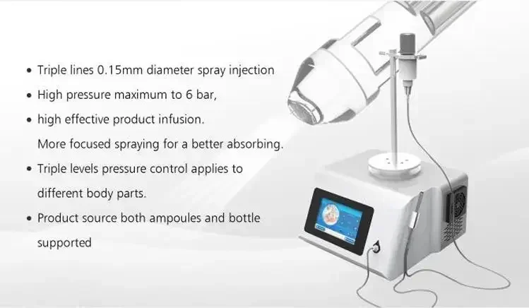 

Portable face lifting jet peel beau machine