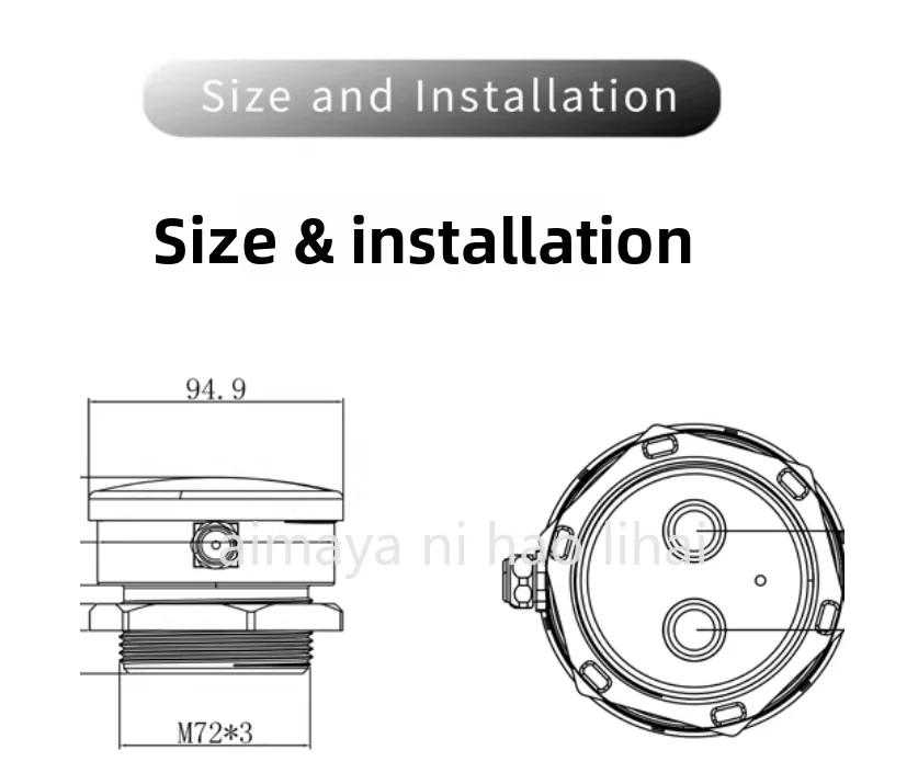 Outdoor roof water tank water tower monitoring liquid level real-time monitoring mobile phone remote view liquid level