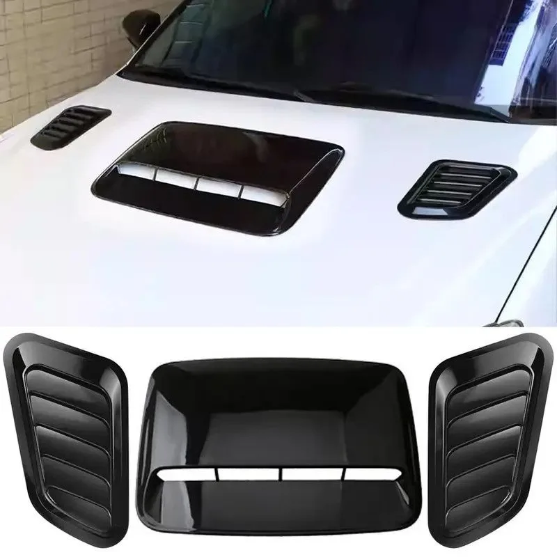 

Universal Car Air Flow Decorative Front Intake Hood Scoop Bonnet Vent Sticker Automobile Modification Air Inlet Sticker Parts