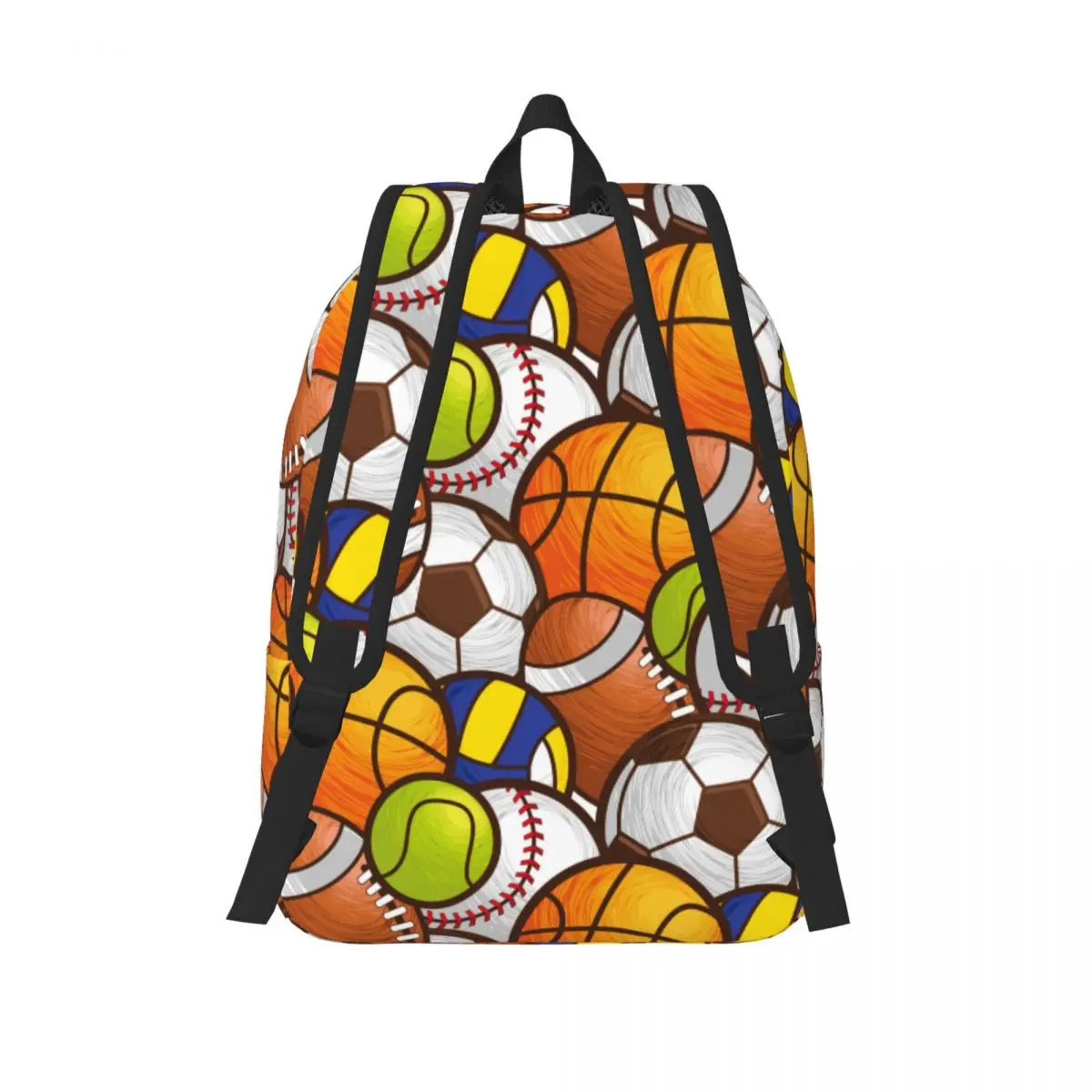 Sport Ball Backpack Middle High College School Student Basketballl Rugby Bookbag Teens Daypack Durable