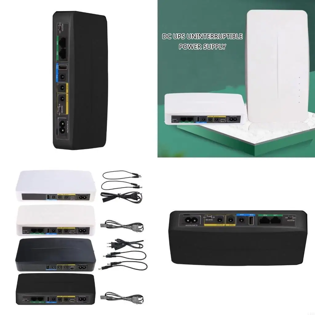 

L41E Essential Power Backup UPS 5V9V12V 10000mAh for Routers, Monitors, and Attendance Machines POE UPS Power Supply