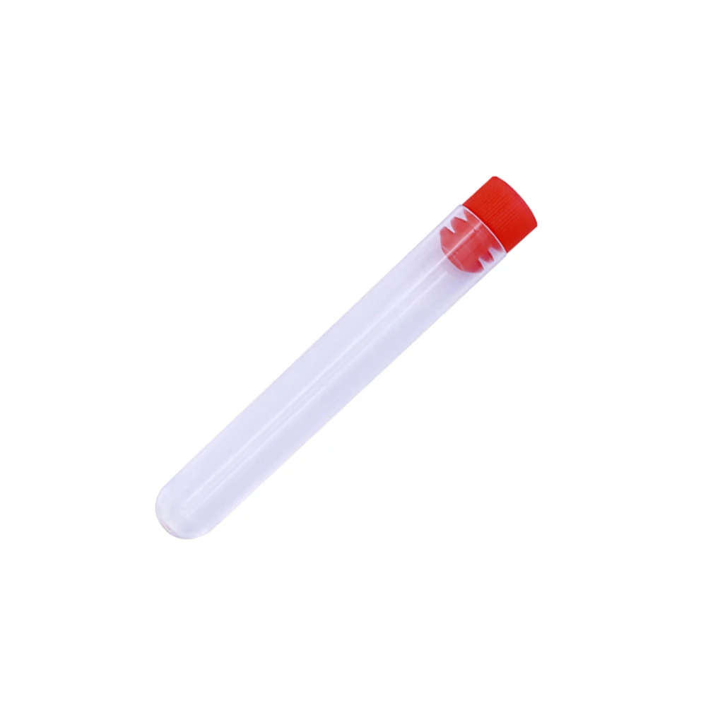 

10 Pcs Colored Cap Small Bottles Plastic Containers Translucent Boxes for Needles Beads Craft Sewing Accessories ganizer Storage