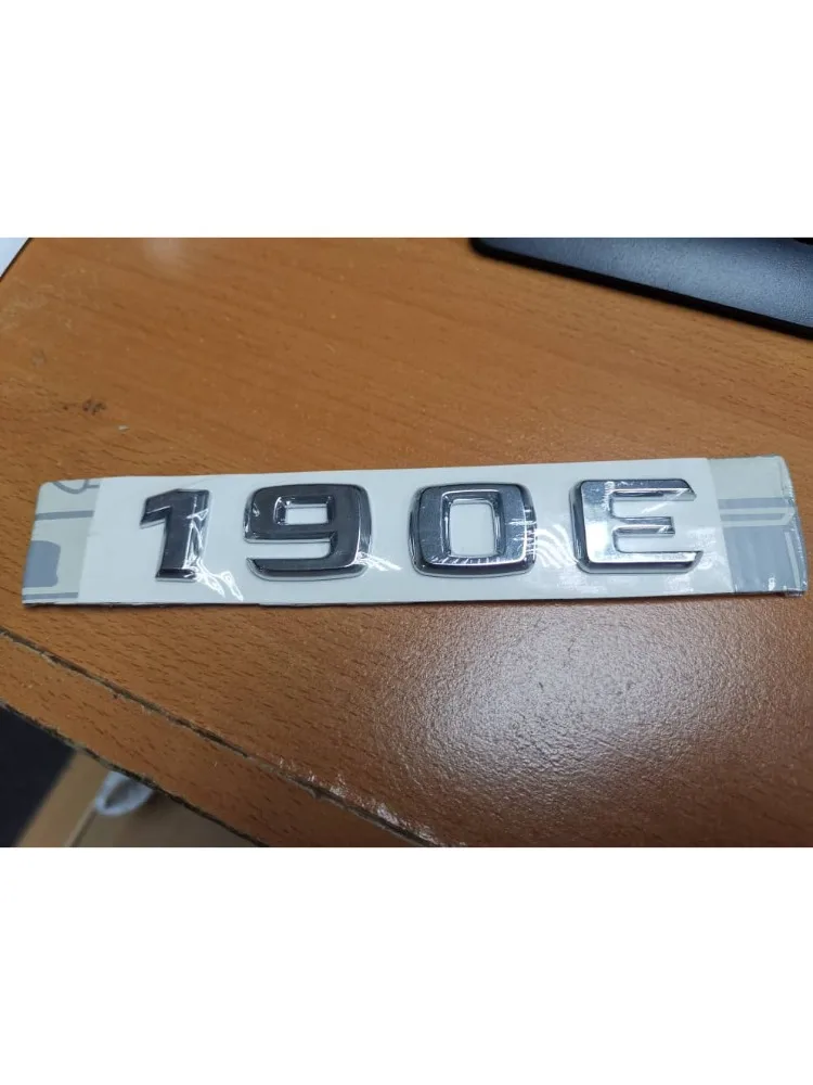 "190E" EMBELM MERCEDES W201 190E LAARS EMBLEEM - afbeelding 2