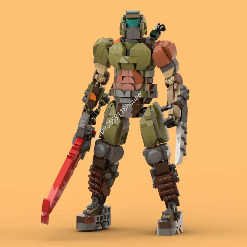 

890pcs MOC Doom Slayer Model Building blocks creative Architecture Birthday Modular DIY toys Christmas gifts
