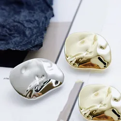10PCS/Lot 25/18 MM Fashion Irregular Metal Button Sewing Shaped Fur Coat Egyptian Jacket Button