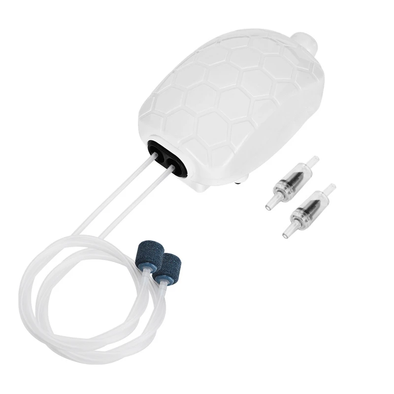 

Aquarium Air Pump, Portable Fish Tank Air Pump, Check Valve, Quiet Oxygen Pump With Accessories(EU Plug)