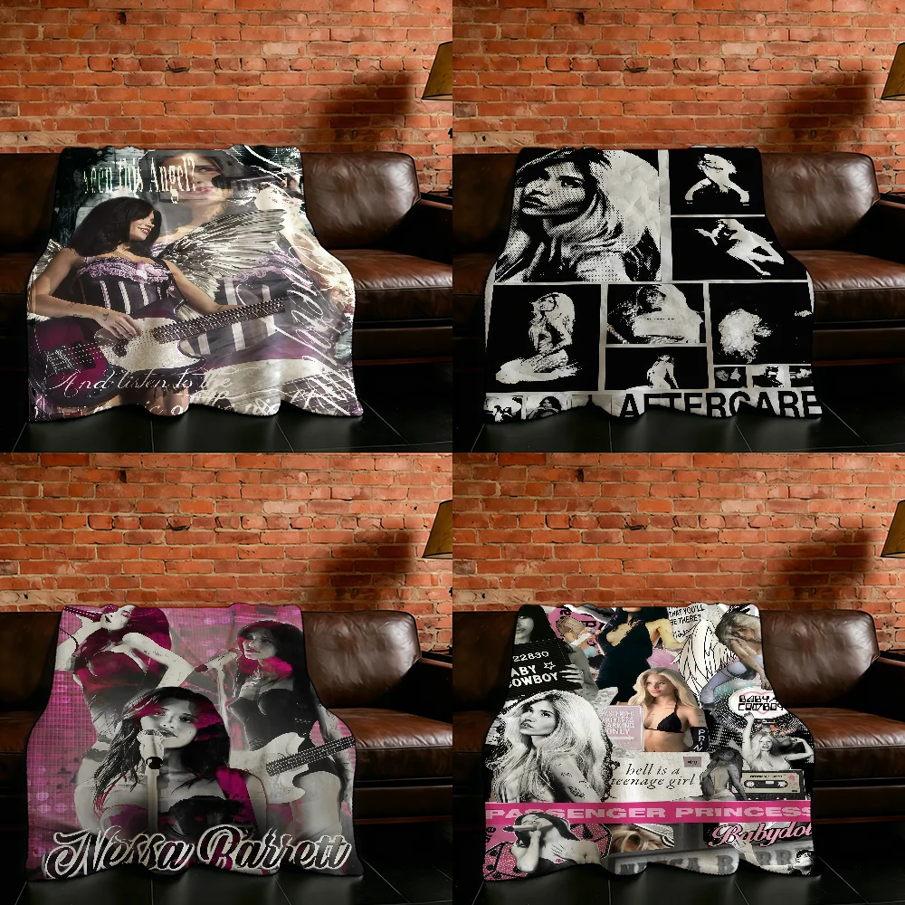 Singer N-Nessa B-Barrett Blanket Flannel Warm Soft Throw Blanket For Room Sofa Childish Birthday Gifts