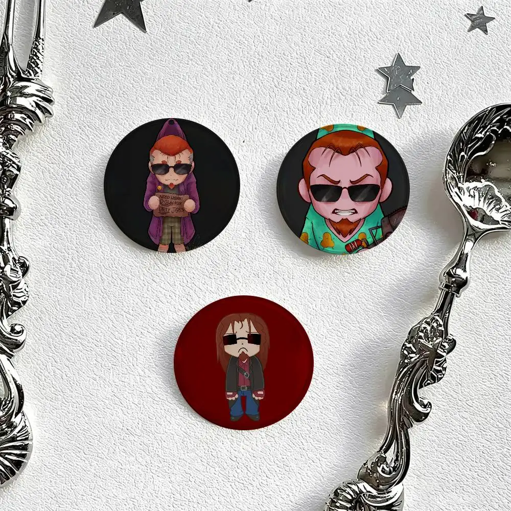 The Postal Dude Chibi Soft   Anime Brooch Cute Cosplay Badge DIY Clothing Bag Hat Decor Accessories Jewelry Pins Xmas Gifts