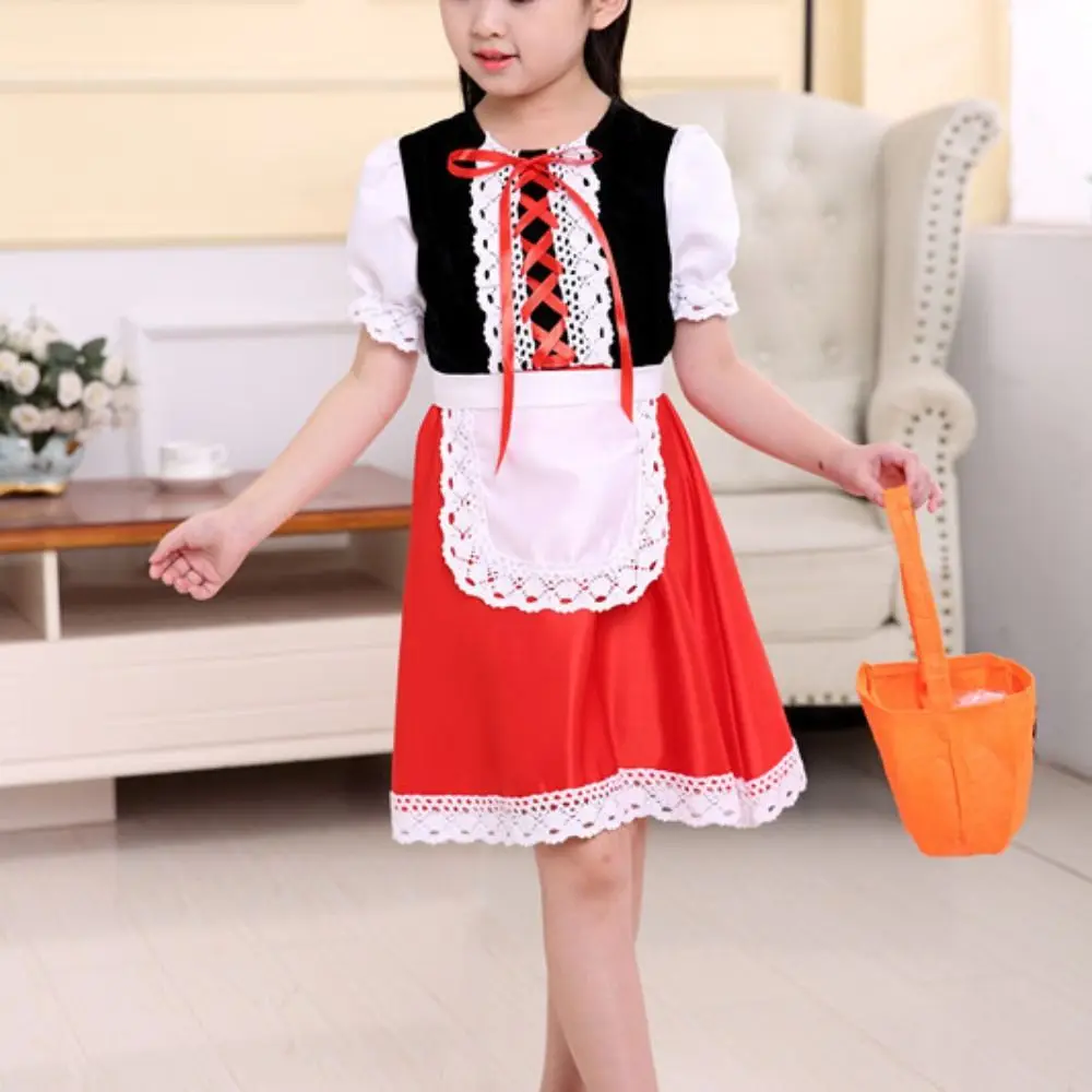 Performance Halloween Christmas Costumes Dress with Cloak Party Princess Costume Set Sweet Funny 4Pieces Cosplay Costumes