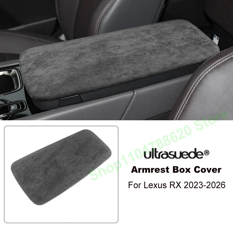 ABS Suede Center Console Armrest Box Protective Cover Trim For Lexus RX 2023-2026 RX350H RX350 RX500H Car Interior Accessories