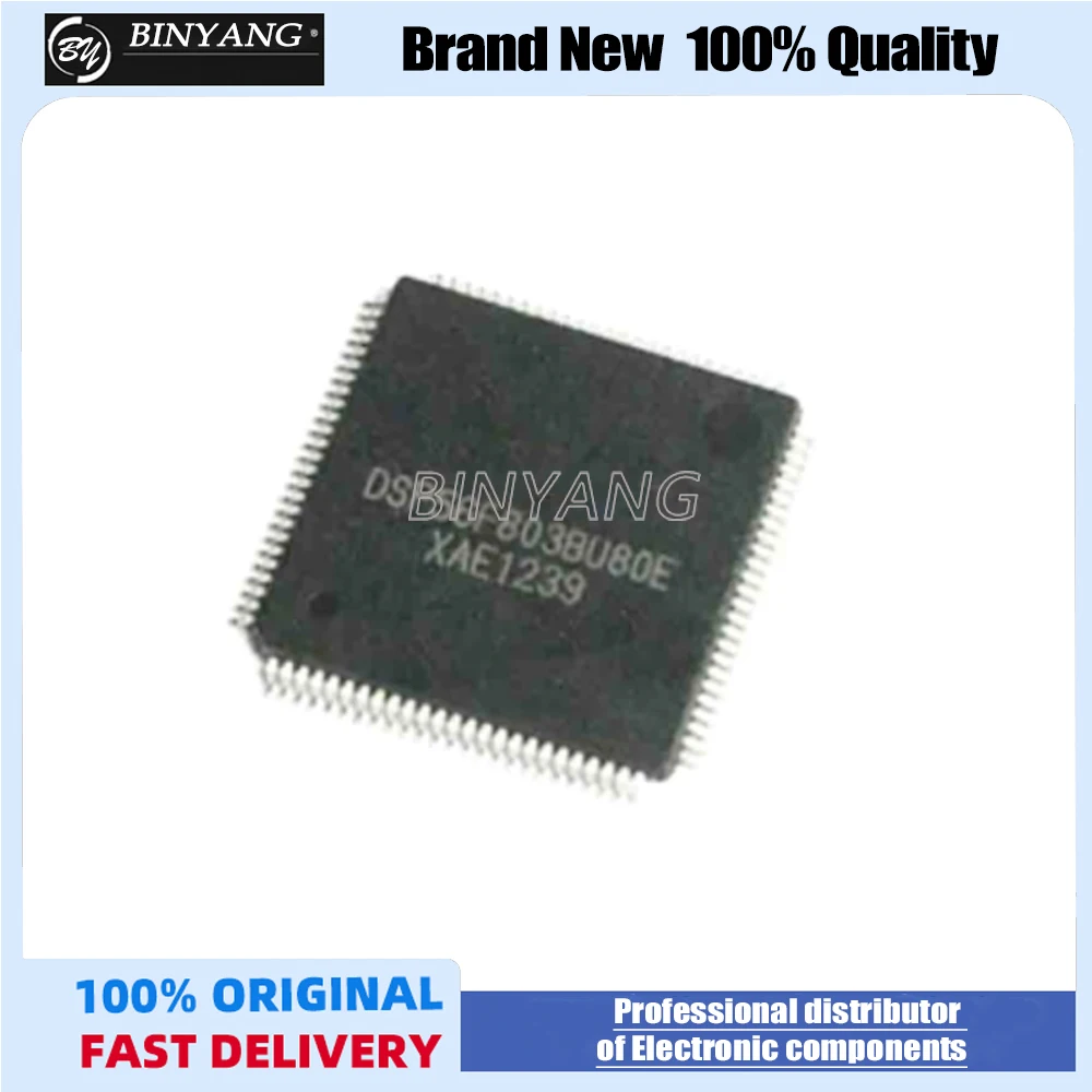 

1PCS/lot DSP56F803BU80E DSP56F803 LQFP-100 digital signal processor 100% new imported original