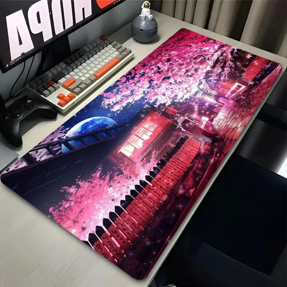 

XXL Large-size Gaming Mouse Pad, Black Linear Style Themed Mouse Pad, Stitched Edges, Gamer Accessories, Laptop Desktop Pad