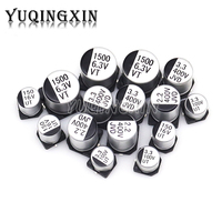 10PCS SMD Aluminum Electrolytic Capacitor 10V 16V 25V 35V 50V 1UF 2.2UF 4.7UF 10UF 22UF 47UF 100UF 220UF 330UF 470UF 1000UF