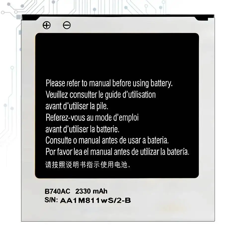 

Replacement Battery For Samsung Galaxy S4 Zoom SM-C1010 C105 NX3000 B740AE B740AC I939D S4zoom C1010 2330mAh Portable batteries