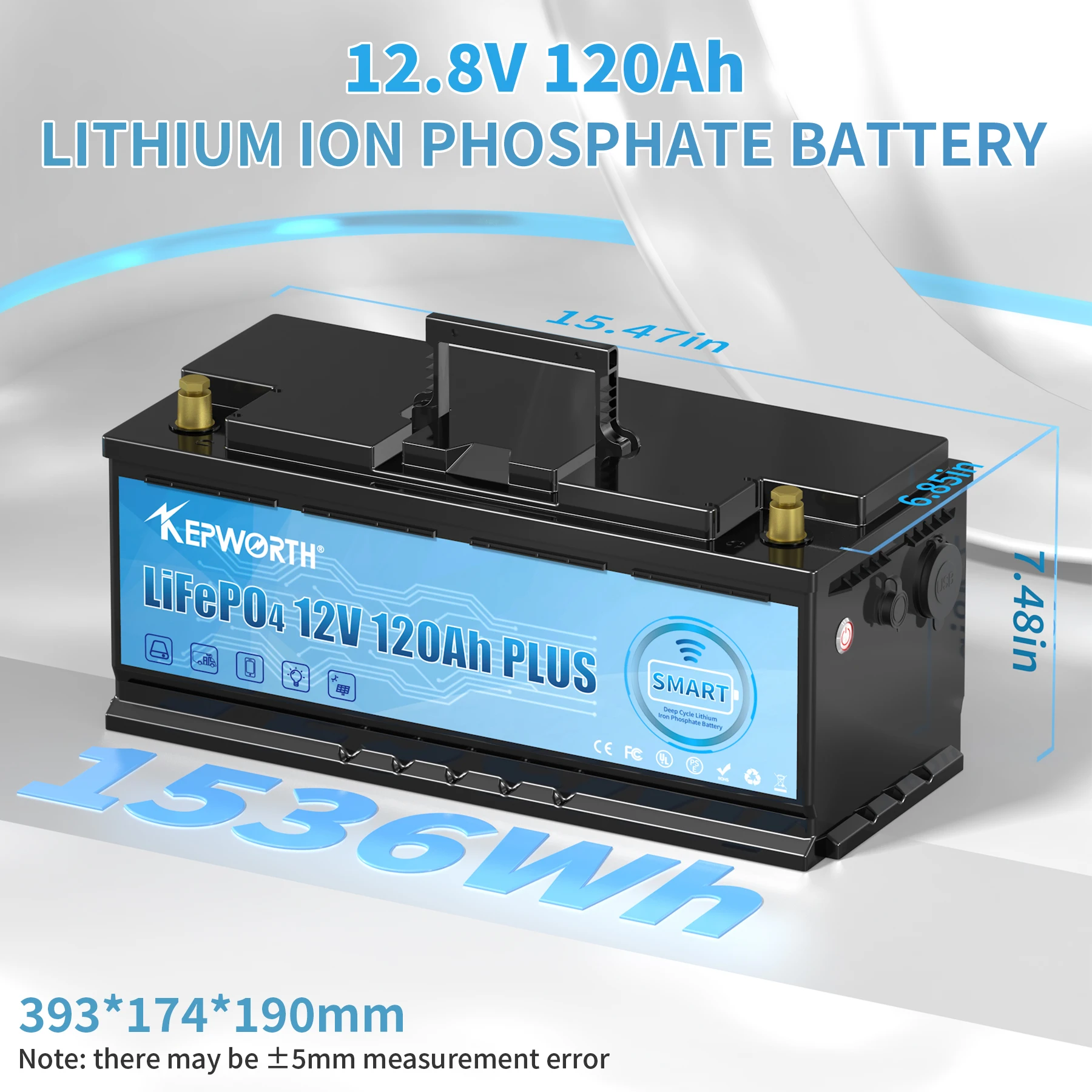 New 12V 24V 40AH 60AH 80AH 100AH 120AH 200AH Lithium iron phosphate Bluetooth  Battery more 6000 Cycles For RV Campers Golf Cart