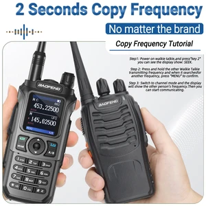 Baofeng UV-21 Pro V2 Walkie Talkie Tần số nhiều-BANDA từ Đài phát thanh có kiểu tay dài Type-C Type-C để cắm trại để cắm trại 6 Nhà giao tiếp radio bán hàng di động chính - №2