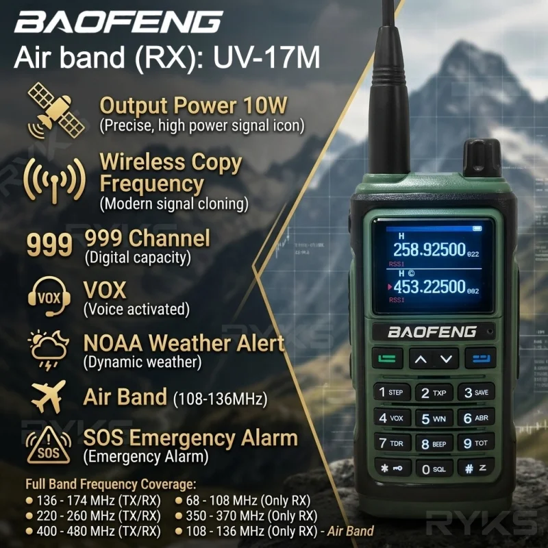 baofeng-10w-ham-radio-uv-17r-long-range-walkie-talkie-999ch-wireless-copy-air-band-type-c-emergency-tool-for-enthusiasts