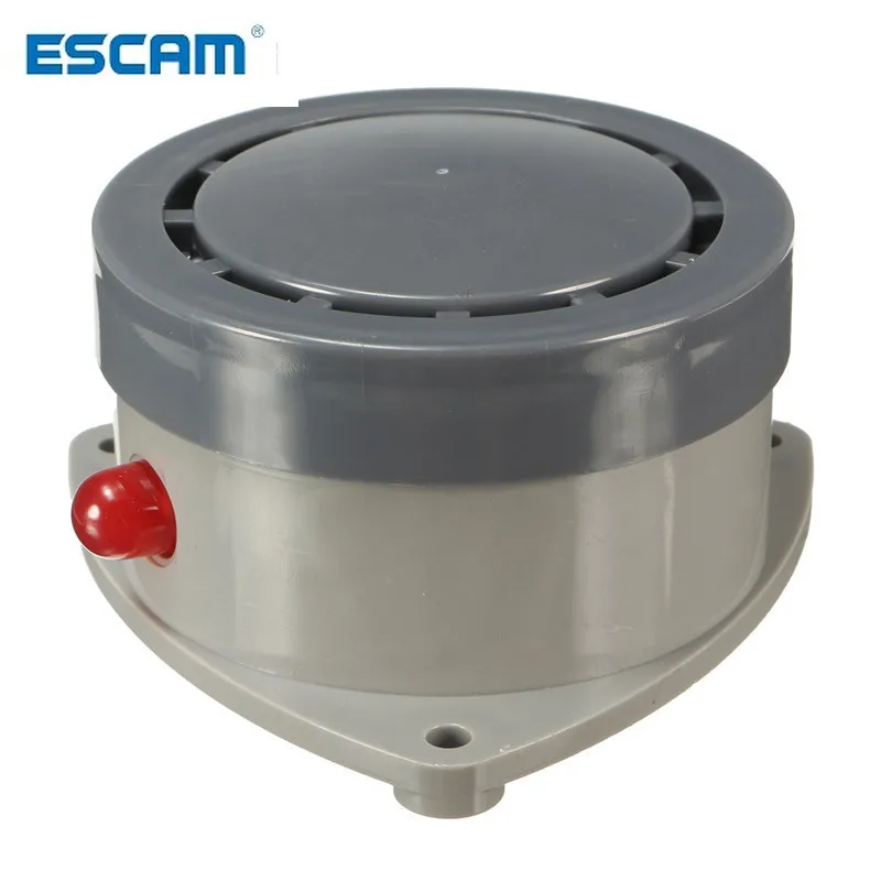 ESCAM ABS Plastics Water Leak Detector Water Sensor Leak Alarm with Caution Light Home Security Durable Quality